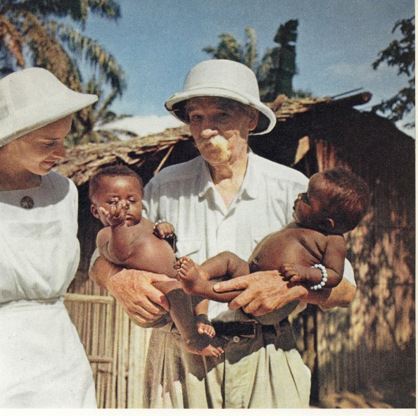 A ilustração é uma homenagem a um de meus heróis. Albert Schweitzer, músico que se tornou médico para trabalhar com os leprosos na África. 